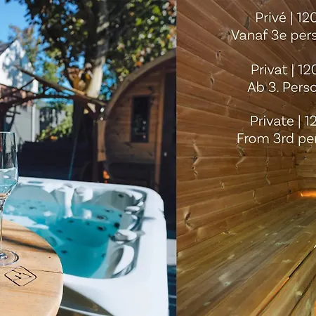 Oda ve Kahvaltı Luxe Met Stoomsauna Bij Gezond Aan Zee - Toegang Bad En Buiten Wellness Tegen Meerprijs